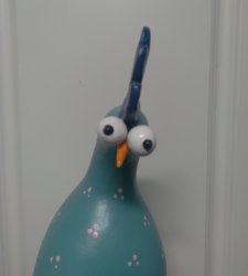 Goofy blue chicken Meme Template