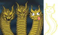 four headed yellow dragon Meme Template