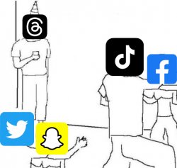 They don't know threads style Meme Template
