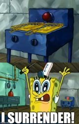 SpongeBob I Surrender Meme Template