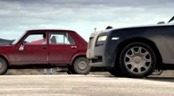 Lada versus Rolls Royce Meme Template