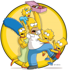 Simpson Family 4 Meme Template