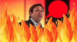 Ron DeSantis flames out. All that Fascism for nothing. Meme Template