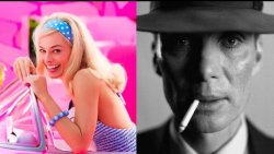 Barbie/oppenheimer Meme Template