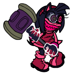Corrupted Possessed Amy Meme Template
