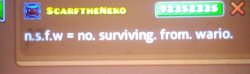 Wario comment Meme Template