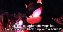 that's a nice argument mephiles Meme Template