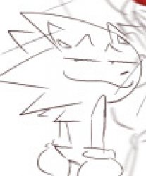 Shadow and Sonic Meme template (I don't know if it has a name). Credit:  @kora_doodles .  Source: :  r/SonicTheHedgehog