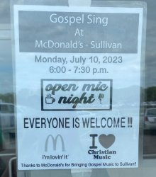 McDonald’s gospel open mic Meme Template