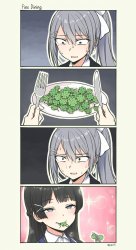 Anime girl eating clovers Meme Template