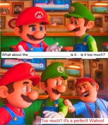 mario thinks what is perfect Meme Template