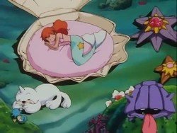 mermaid misty sleeping Meme Template