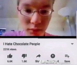 I Hate Chocolate People Meme Template