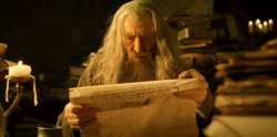 Gandalf reading Meme Template