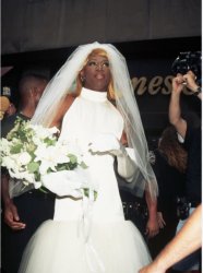 Dennis Rodman wedding dress Meme Template