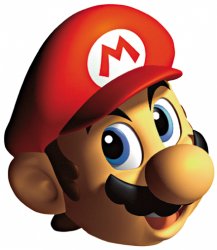 Mario 64 Cover Mario Head Meme Template