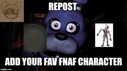 Fnaf repost Meme Template