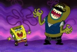 Spongebob Evil Laugh Meme Template