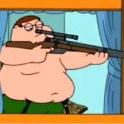 Peter griffin with sniper rifle Meme Template