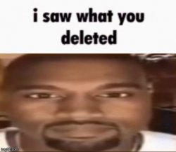 I saw what you deleted Meme Template