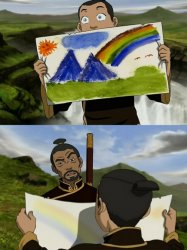 Sokka Landscape Painting Meme Template