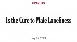 Cure to Male Loneliness Meme Template