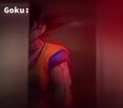 Goku staring behind a wall Meme Template