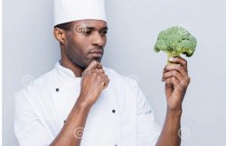 chef with brocoli Meme Template