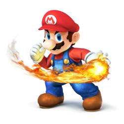 Mario With Fireball Meme Template