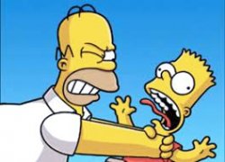 BART GOT CHOKING Meme Template