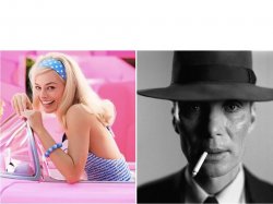 Barbie/Oppenhemier Meme Template