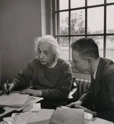 Einstein and Oppenheimer Meme Template
