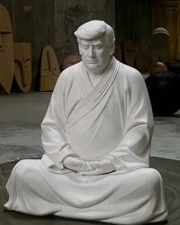 trump buddha Meme Template