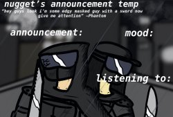 Nugget’s Announcement Template Meme Template