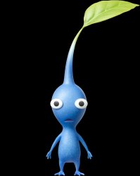 blue pikmin Meme Template