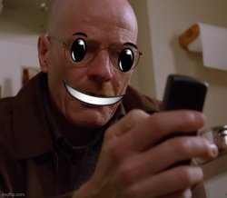 Walter white roblox smile Meme Template