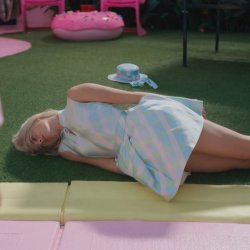 Barbie laying down Meme Template