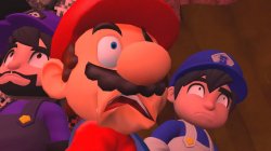 mario and gang scared of who Meme Template