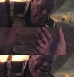 Thanos drop of blood Meme Template