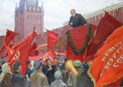 Lenin red flags Meme Template