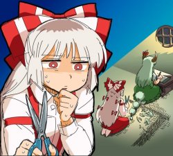 mokou Meme Template