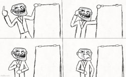 Mr. Trollface's plan Meme Template