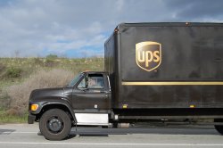 UPS box truck Meme Template