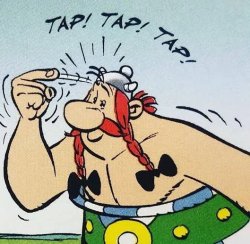 Puzzled Obelix Meme Template