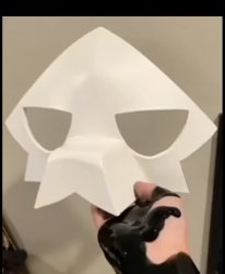 Puro mask with gooping hand Meme Template