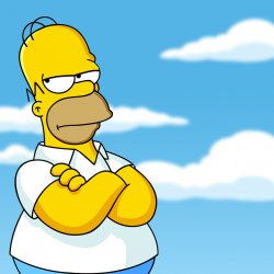 Homer Simpson - Arms Crossed Meme Template