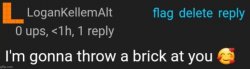 I'm gonna throw a brick at you Meme Template