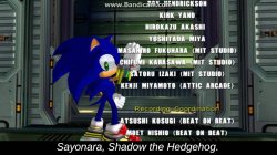 sayonara shadow the hedgehog Meme Template