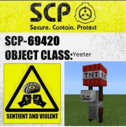 SCP 69420 Label Meme Template