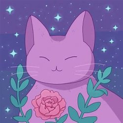 lisin to Purple cat music (: Meme Template